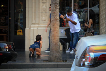 Les étoiles de Hollywood Boulevard, Los Angeles 2010